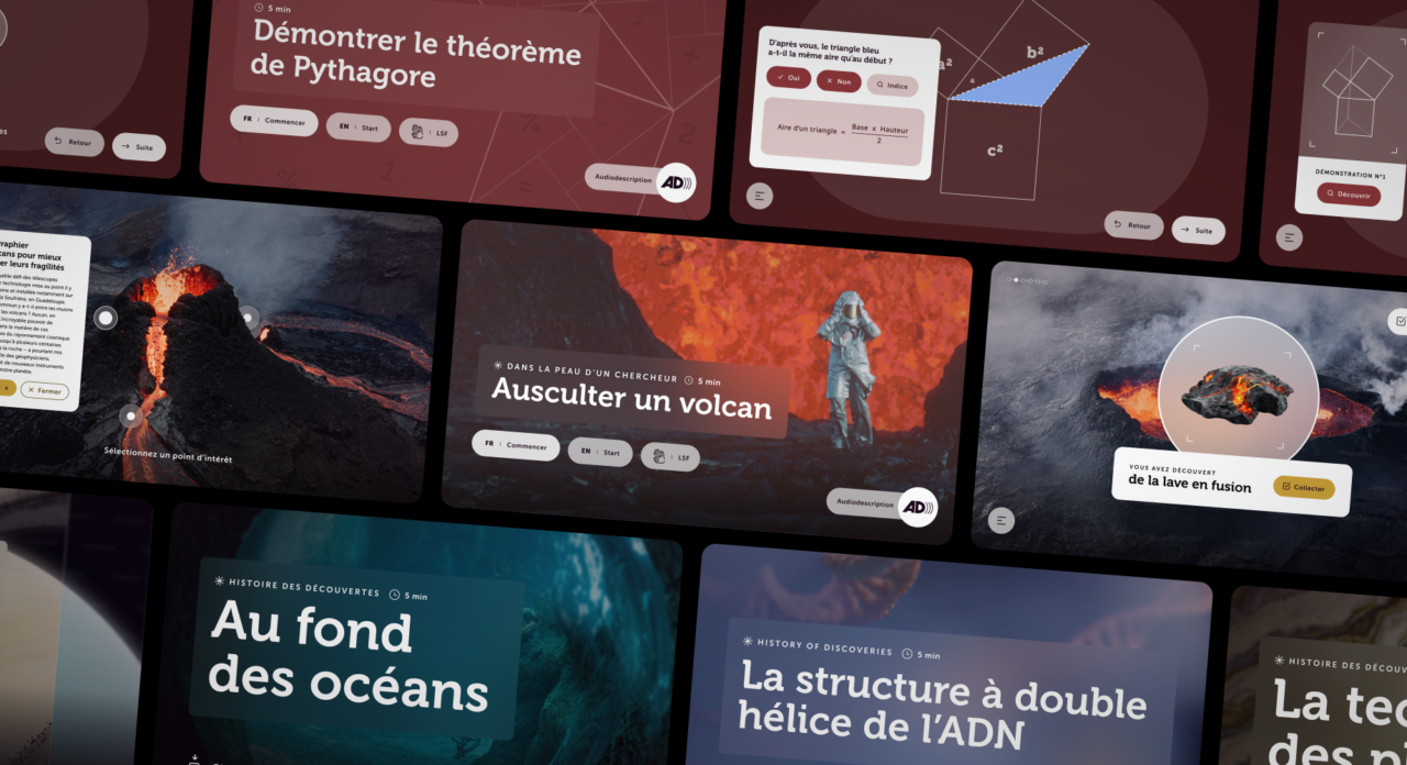 Palais de la Découverte : réalisation de la charte graphique numérique
